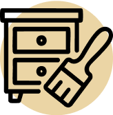 cabinet refinishing icon